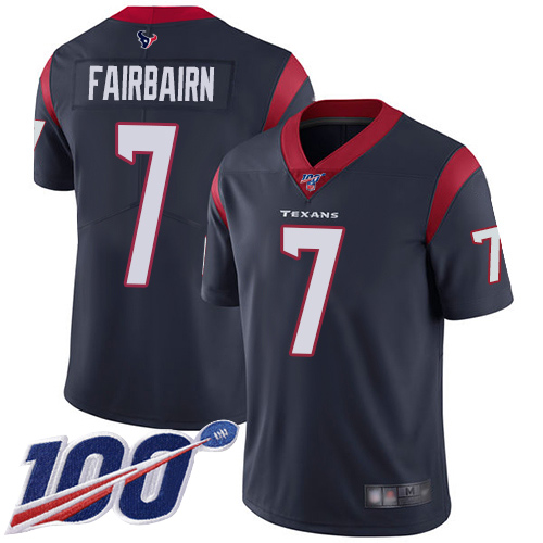 Houston Texans Limited Navy Blue Men Ka imi Fairbairn Home Jersey NFL Football #7 100th Season Vapor Untouchable